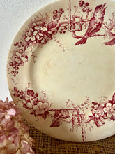 Load image into Gallery viewer, French Crazed and Buttery Pink Transferware Plate
