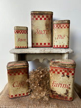 Load image into Gallery viewer, French Rustic Set of Kitchen Canisters
