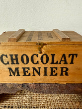 Load image into Gallery viewer, French Vintage Chocolat Menier Crate
