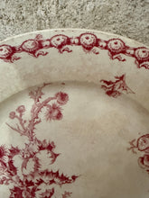 Load image into Gallery viewer, French Pink Ironstone ‘Chardons’ Extra Large Plate
