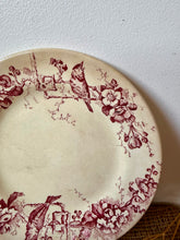 Load image into Gallery viewer, French Stained Pink Transferware Plate
