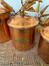 Load image into Gallery viewer, French Vintage Copper Canisters

