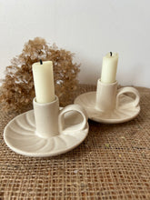 Load image into Gallery viewer, Neutral Scallop Shaped Wee Willie Candle Holder
