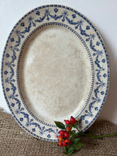 Load image into Gallery viewer, Vintage Blue and White Plate
