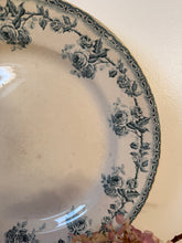 Load image into Gallery viewer, Large Choisy de Roi Dark Green Transferware Plate
