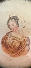 Load image into Gallery viewer, French Antique Halo’d Lady Painting
