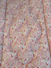 Load image into Gallery viewer, Pink Paisley Ribbon Edged Eiderdown
