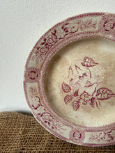 Load image into Gallery viewer, Gorgeous Buttery and Crazed Pink Floral Plate
