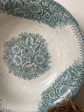 Load image into Gallery viewer, French Greeny Blue  Transferware Large Wash Bowl
