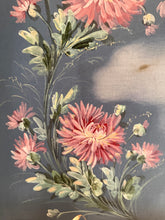 Load image into Gallery viewer, Pretty French Dahlias Oil on Fabric
