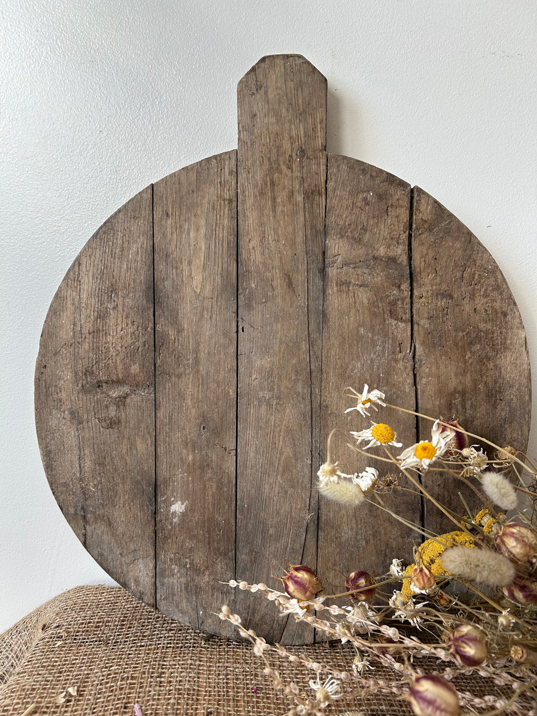 French Round Wooden Board