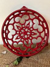 Load image into Gallery viewer, French Red Metal Trivet
