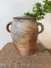 Load image into Gallery viewer, Large Vintage Stoneware Handled Pot
