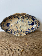 Load image into Gallery viewer, Lovely French Dark Blue Buttery Ironstone Ravier
