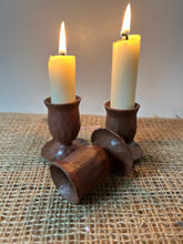 Load image into Gallery viewer, Rustic Metal Candle Holders
