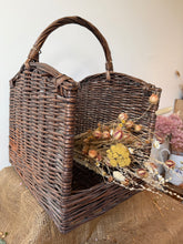 Load image into Gallery viewer, Sturdy Vintage Wicker Log Basket
