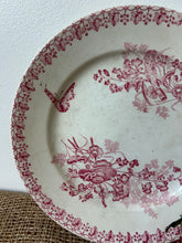 Load image into Gallery viewer, French Pink and White Ironstone Plate
