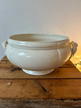 Load image into Gallery viewer, Cream French Vintage Ironstone Soupiere
