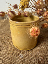 Load image into Gallery viewer, French Sunny Yellow Vintage TerracottaConfitures Pot
