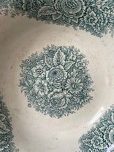 Load image into Gallery viewer, French Greeny Blue  Transferware Large Wash Bowl
