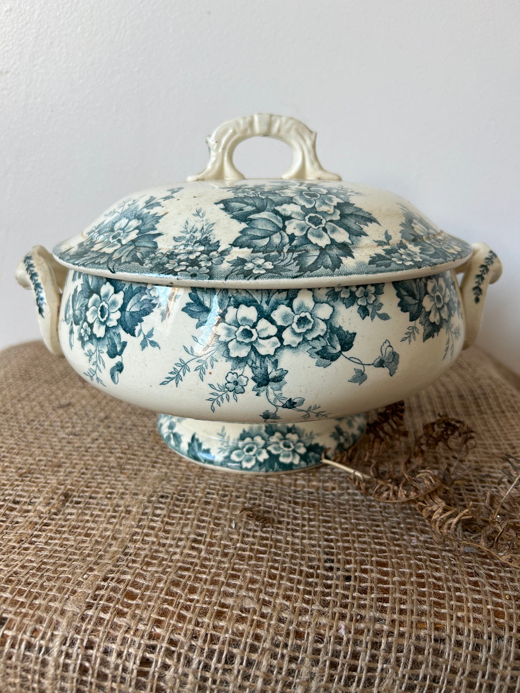 French Transferware Vintage Soupiere