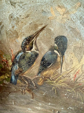 Load image into Gallery viewer, French Handpainted Kingfisher Concave Charger
