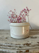 Load image into Gallery viewer, Pink and White Ironstone Pot
