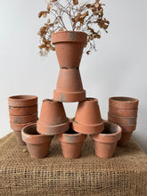 Load image into Gallery viewer, 3 Sets of 5 Gorgeous French Vintage Terracotta Pots
