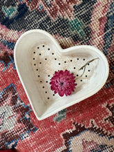 Load image into Gallery viewer, Gorgeous French Ironstone Heart Faisselle

