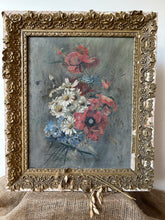 Load image into Gallery viewer, Vintage French Wildflower Oil on Canvas
