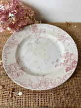 Load image into Gallery viewer, French Vintage Crazed and Mottled Pink Plate
