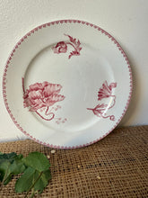Load image into Gallery viewer, Pretty Vintage French Pink Poppy Plate
