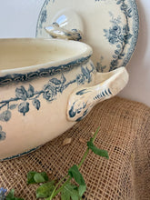 Load image into Gallery viewer, Beautiful Rose Floral Transferware Soupiere
