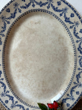 Load image into Gallery viewer, Vintage Blue and White Plate

