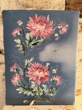 Load image into Gallery viewer, Pretty French Dahlias Oil on Fabric
