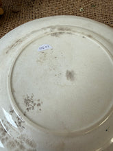 Load image into Gallery viewer, French Ironstone Dark Blue Bird and Florals Plate
