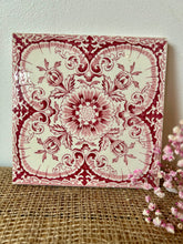 Load image into Gallery viewer, Pretty Pink Floral Victorian Tile
