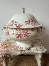 Load image into Gallery viewer, Beautiful French Floral Ironstone Soupiere
