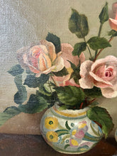 Load image into Gallery viewer, Original Vintage Rose Oil on Canvas
