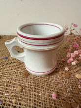 Load image into Gallery viewer, French Pink Rimmed Heavy Vintage Brulot Cup
