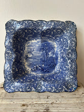 Load image into Gallery viewer, Super Vintage Blue and White Square Dish
