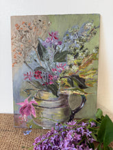Load image into Gallery viewer, French Bright Floral Oil on Board
