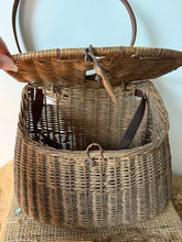 Load image into Gallery viewer, Gorgeous Rustic French Fishing Creel
