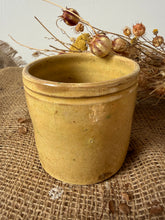Load image into Gallery viewer, French Sunny Yellow Vintage TerracottaConfitures Pot
