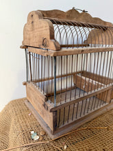Load image into Gallery viewer, French Wire and Wood Bird Cage

