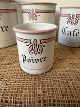 Load image into Gallery viewer, Pretty Vintage Set of 4 French Art Deco Style Enamel Canisters
