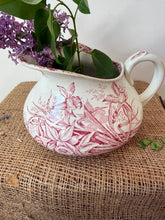 Load image into Gallery viewer, French Tubby Pink Ironstone Jug
