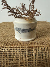 Load image into Gallery viewer, Antique Sturgeon Caviar Ironstone Pot
