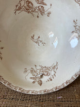Load image into Gallery viewer, French Neutral Wide Footed Transferware Soupiere
