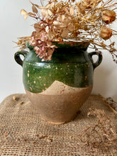 Load image into Gallery viewer, French Green Glaze Confit Pot
